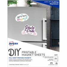 Avery® Printable Magnet Sheets, 8.5" x 11" , 5 Sheets (3270)
