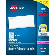 Avery® Easy Peel® Return Address Labels with Sure Feed Technology
