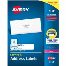 Avery® Easy Peel Address Labels with Sure Feed Technology