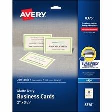 Avery® Sure Feed® Ivory Business Cards