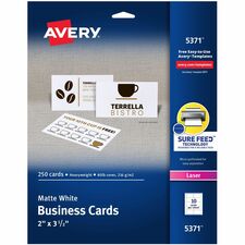 Avery Microperforated Business Cards with Sure Feed(R) Technology