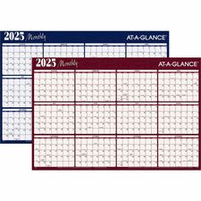 At-A-Glance Horizontal Reversible Erasable Wall Calendar