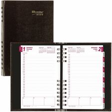 Brownline Daily Planner, CoilPro, English, Black (CB634C.BLK)