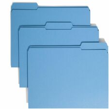 Smead Colored 1/3 Tab Cut Letter Recycled Top Tab File Folder
