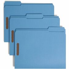 Smead Colored 1/3 Tab Cut Letter Recycled Fastener Folder