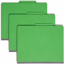 Smead Colored 2/5 Tab Cut Letter Recycled Classification Folder