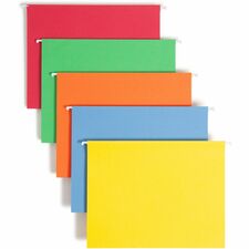 Smead Colored 1/5 Tab Cut Letter Recycled Hanging Folder