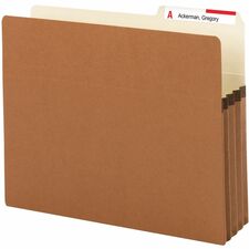 Smead 2/5 Tab Cut Letter Recycled File Pocket