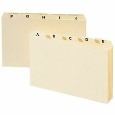 Smead Card Guides with Alphabetic Tab