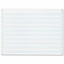 Sparco 1/2" Blue Bar 1-part Computer Paper