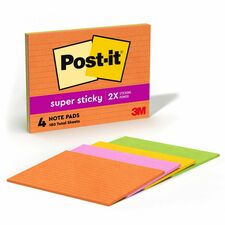 Post-it® Super Sticky Lined Meeting Notepads