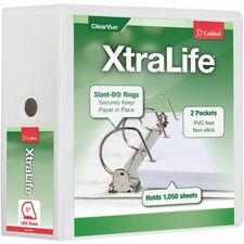Cardinal® Xtralife ClearVue Locking Slant-D Binder
