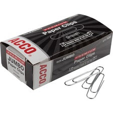 ACCO Premium Jumbo Smooth Paper Clips