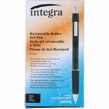 Integra Retractable Roller Gel Pen with Metal Clip