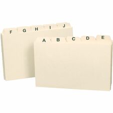 Smead Card Guides with Alphabetic Tab