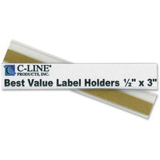C-Line Best Value Peel/Stick Shelf Label Holders