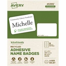 Avery® Eco-friendly Premium Name Badge Labels