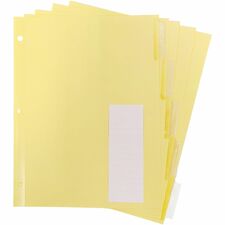Business Source Buff Stock Ring Binder Indexes