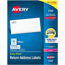Avery® Easy Peel Mailing Laser Labels