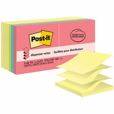 Post-it® Dispenser Notes - Poptimistic Color Collection and Canary Yellow