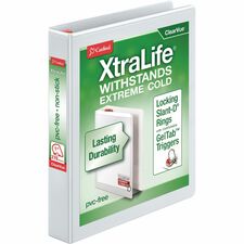 Cardinal® Xtralife ClearVue Locking Slant-D Binder