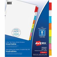 Avery® Big Tab Insertable Extra-Wide Dividers