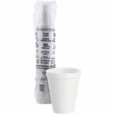 Dart J Cup 10 oz Insulated Foam Cups