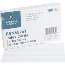 Business Source Ruled Index Cards