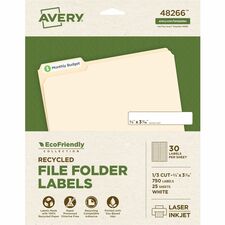 Avery® EcoFriendly File Folder Label