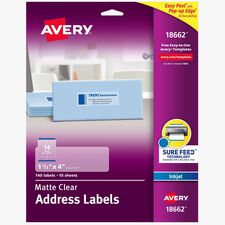 Avery Easy Peel Inkjet Printer Mailing Labels