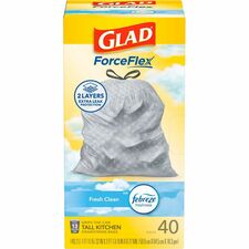 Glad ForceFlex Tall Kitchen Drawstring Trash Bags