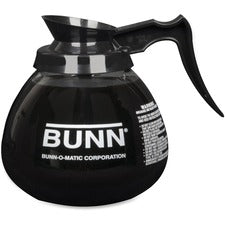 BUNN 64 oz. Black Handle Glass Decanter
