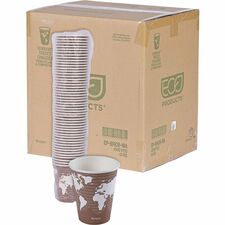 Eco-Products 8 oz World Art Hot Beverage Cups