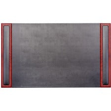 Dacasso Rosewood & Leather Side-Rail Desk Pad