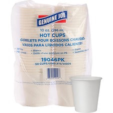 Genuine Joe 10 oz Disposable Hot Cups