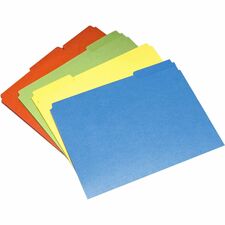 SKILCRAFT® Colored 1/3 Tab Cut Letter Storage Folder