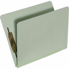 SKILCRAFT® Full Tab Cut Letter Recycled Fastener Folder with Fastener