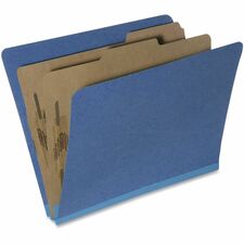 SKILCRAFT® Letter Recycled Classification Folder with Fastener