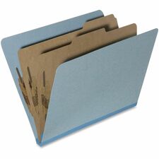 SKILCRAFT® Letter Recycled Classification Folder with Fastener