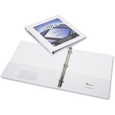 SKILCRAFT Frame View Binders - White, 1/2"