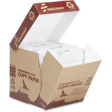 SKILCRAFT 100% Post-Consumer Recycled Copy Paper - Ream Wrapped, 5 Reams Per Box
