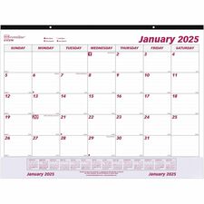 Brownline Vinyl Strip Monthly Desk Pad