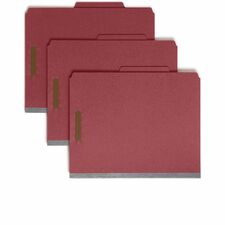 Smead 2/5 Tab Cut Letter Recycled Classification Folder
