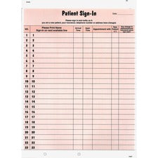 Tabbies Patient Sign-In Label Forms