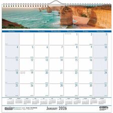 House of Doolittle Coastlines Monthly Wall Calendar