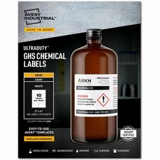 Avery® UltraDuty GHS Chemical Labels 2" x 4" , for Laser Printers