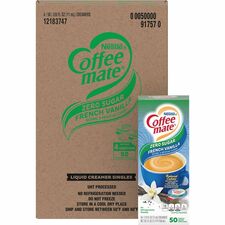 Coffee mate Zero-Sugar French Vanilla Nondairy Liquid Creamer Singles