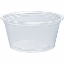 Dart 2 oz PP Plastic Portion Container - Contact Clear