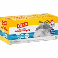 Glad ForceFlex MaxStrength X-Large Kitchen Drawstring Trash Bags