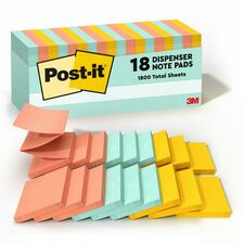 Post-it® Dispenser Notes - Beachside Café Color Collection